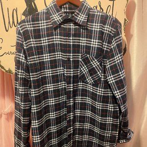 Men large tailor vinatage flannel plaid
